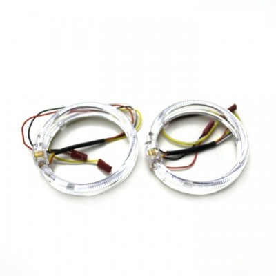 Ангельські оченята LED SMD 80 мм DRL White/Yellow (Білий/Жовтий)