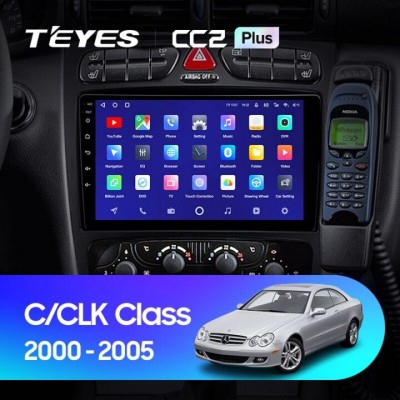 Штатна магнітола Teyes CC2L-PLUS 2+32 Gb Mercedes Benz C/CLK Class S203 W203 W209 A209 2000-2005 9″