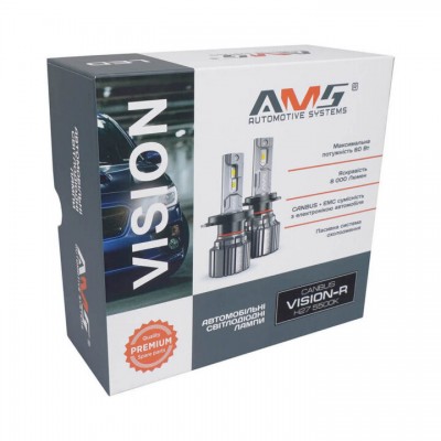 Світлодіодні Led лампи AMS Vision-R H27 880 5500K 12V CanBus (2 лампи)