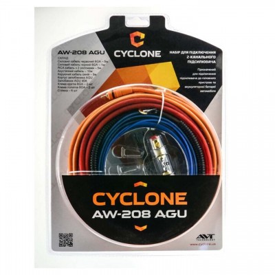 Набір для підключення 2-х канального підсилювача Cyclone AW-208 AGU