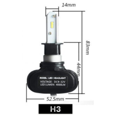 Світлодіодні лампи SIGMA LED S1 H3 6500K 8000Lm CSP