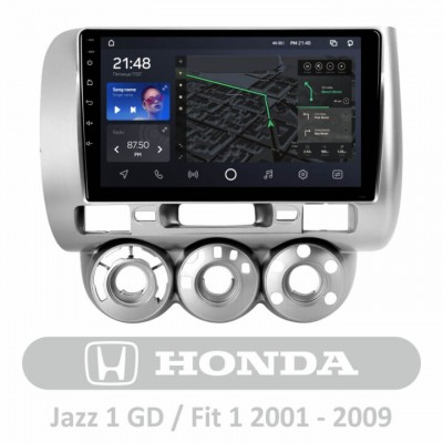 Штатна магнітола AMS T910 3+32 Gb Honda Jazz 1 GD Fit 1 2001-2009 9″