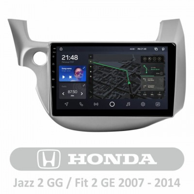 Штатна магнітола AMS T1010 3+32 Gb Honda Jazz 2 GG Fit 2 GE 2007 – 2014 10″