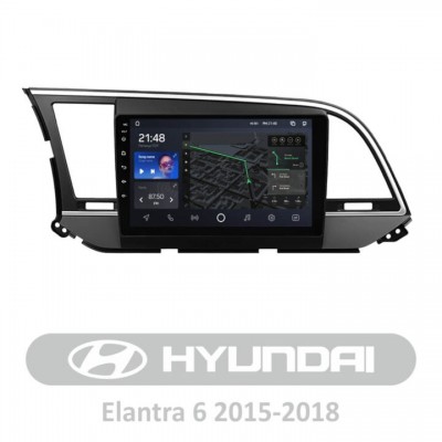 Штатна магнітола AMS T910 6+128 Gb Hyundai Elantra 6 2015-2018 (A) 9″