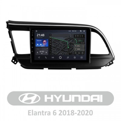 Штатна магнітола AMS T910 6+128 Gb Hyundai Elantra 6 2018-2020 (A) 9″