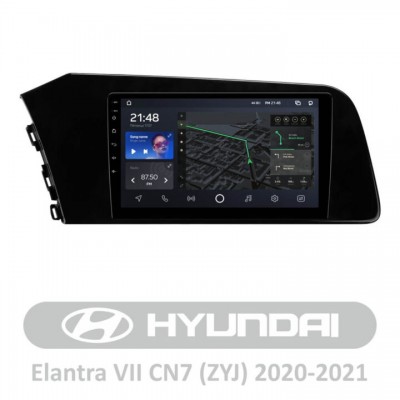 Штатна магнітола AMS T910 6+128 Gb Hyundai Elantra VII CN7 (ZYJ) 2020-2021 9″