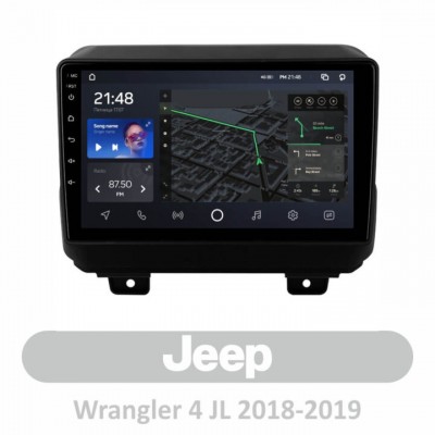 Штатна магнітола AMS T1010 3+32 Gb Jeep Wrangler 4 JL 2018-2019 10″