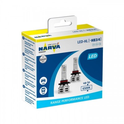 LED лампи Narva Range Performance HB3/HB4 6500K 24W 12/24V 18038 (2 шт.)
