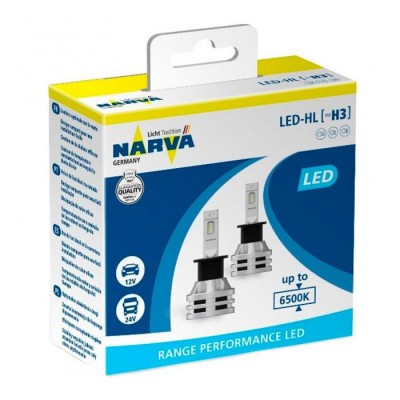 LED лампи Narva Range Performance H3 6500k 24w 12-24v 18058 (2 шт.)