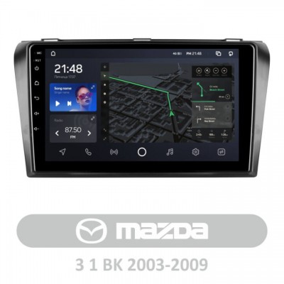 Штатна магнітола AMS T910 3+32 Gb Mazda 3 1 BK 2003-2009 9″