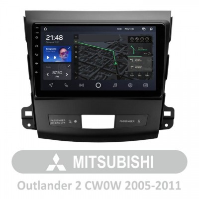 Штатна магнітола AMS T910 3+32 Gb Mitsubishi Outlander 2 CW0W 2005-2011 (A) 9″