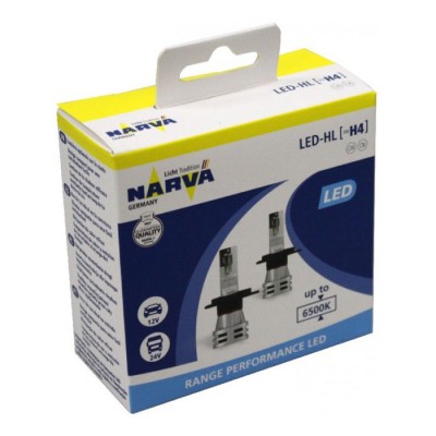 LED лампи Narva Range Performance LED H4 RPL2 12/24V 6500К 24W 18032 (2 шт.)