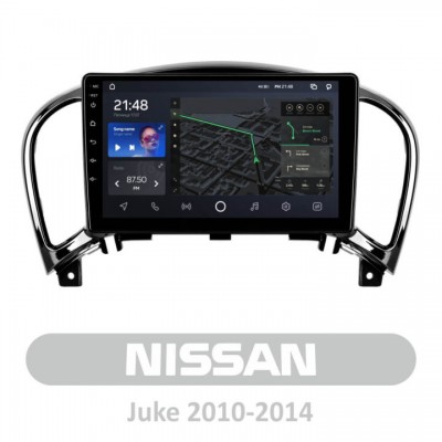 Штатна магнітола AMS T910 3+32 Gb Nissan Juke 2010-2014 9″