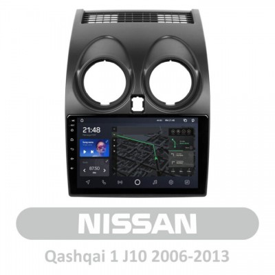 Штатна магнітола AMS T910 3+32 Gb Nissan Qashqai 1 J10 2006-2013 9″