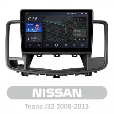 Штатна магнітола AMS T1010 6+128 Gb Nissan Teana J32 2008-2013 10″
