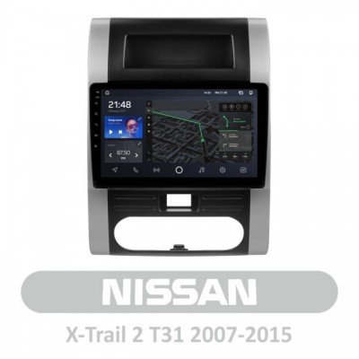 Штатна магнітола для Nissan X-Trail 2 T31 2007-2015 AMS T1010 3+32 Gb 10″
