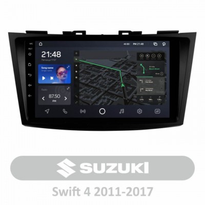 Штатна магнітола AMS AMS T1010 3+32 Gb Suzuki Swift 4 2011-2017 10″