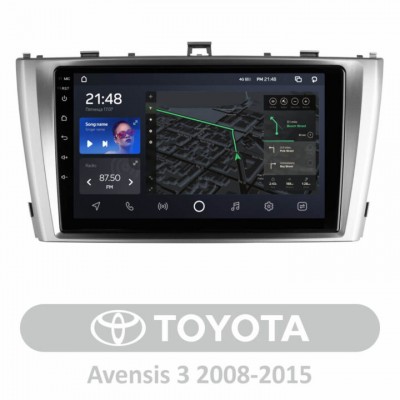 Штатна магнітола AMS T910 6+128 Gb Toyota Avensis 3 2008-2015 9″
