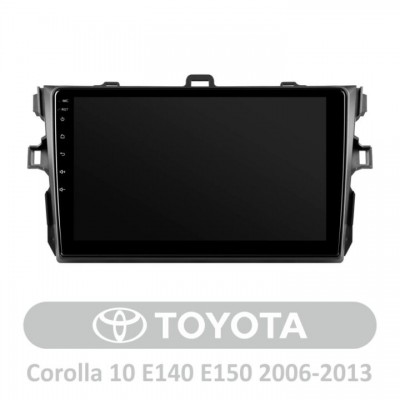 Штатна магнітола AMS T910 3+32 Gb Toyota Corolla 10 E140 E150 2006-2013 (B) 9″