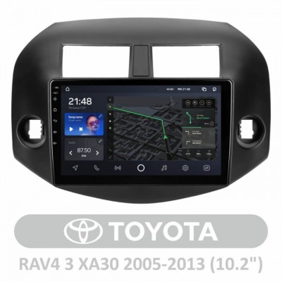 Штатна магнітола AMS T1010 3+32 Gb Toyota RAV4 3 XA30 2005-2013 10″